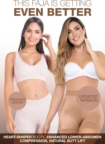 Vista 6 de Faja colombiana MARIAE FU100 Faja corta con control de abdomen Fajas Colombianas Moldeadoras Levanta Cola para Vestidos