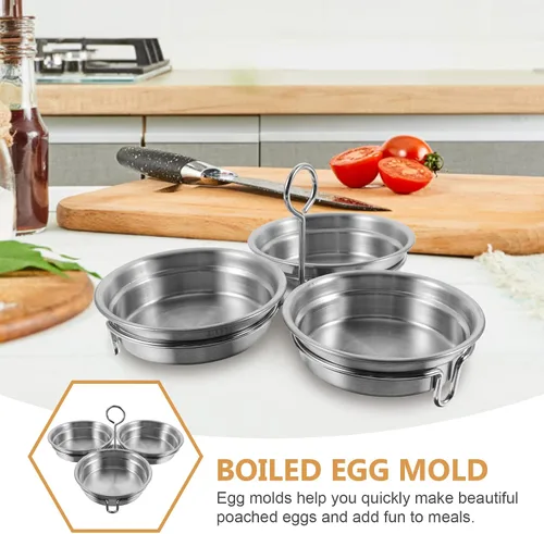 Vista 6 de Cabilock Molde de acero inoxidable con cepillo de pastelería para sándwiches de desayuno