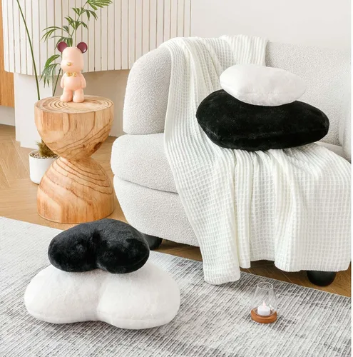 Vista 5 de XVTRU Almohadas de Corazón Negro, Linda Almohada Decorativa de Corazón, Almohadas en Forma de Corazón para Cama, Cojín de Almohada de Decoración