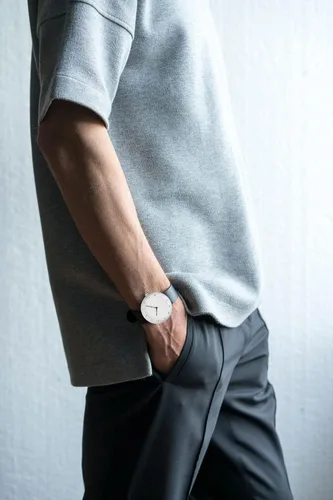 Vista 4 de AGEN KGEN Relojes para hombre, ultrafinos, minimalistas, impermeables, a la moda, simple, de negocios, reloj de pulsera para hombre, vestido unisex