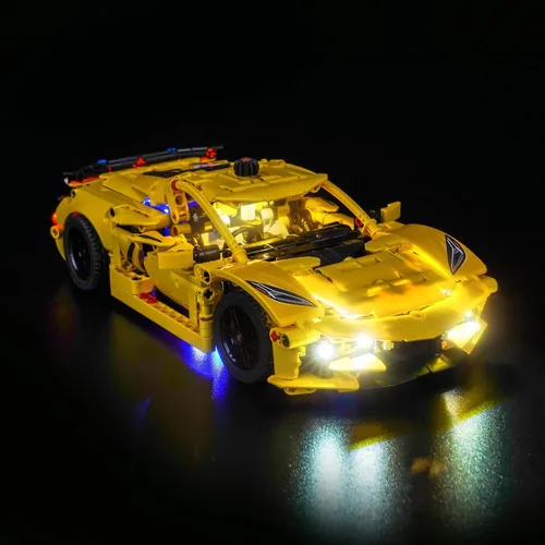 Vista 12 de Kit de luces LocoLee Compatible con Lego 77251 McLaren F1 Team MCL38 Coche de Carrera - Solo Luz Sin Modelo, Accesorios de Iluminación LED