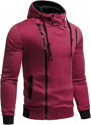 Vista 2 de EELHOE Hooded Shirts for Men Cotton Long Sleeve Casual Tops with Hood Loose Fit Print Graphic Stretch Pullover