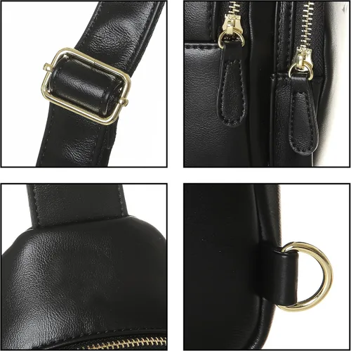 Vista 5 de INICAT Riñoneras para mujer, riñoneras de moda, bolsa pequeña con correa ajustable para viajes y deportes