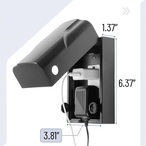 Vista 3 de Bates - Caja de seguridad para bebés, color negro, fundas para enchufes a prueba de bebés, cubiertas de enchufe para enchufes eléctricos