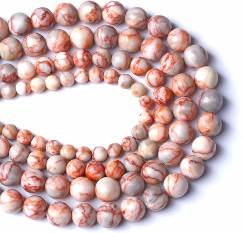 Vista 96 de 60 cuentas sueltas de piedra natural de turquesa africana de 0.236 pulgadas (6 mm) para hacer joyas, pulseras de bricolaje