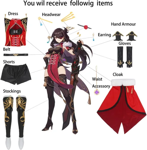 Vista 5 de Nuoqi Beidou Cosplay Outift Beidou Cosplay Disfraces Mujer Conjunto Completo