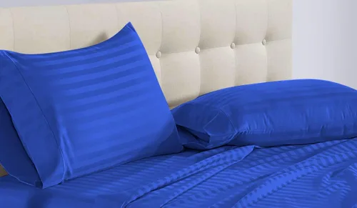 Vista 40 de Epic Cotton 100% algodón egipcio, juego de sábanas de 4 piezas de cama de agua sin adjuntar de 1000 hilos, tamaño Queen, bolsillo profundo de 15