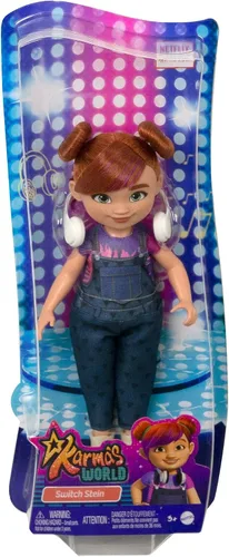 Vista 7 de Mattel Karma's World Switch - Muñeca con accesorio para auriculares, pelo rojo y ojos azules