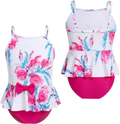 Vista 3 de Mommy and Me - Trajes de baño familiares a juego para niñas y mujeres, trajes de baño de una pieza