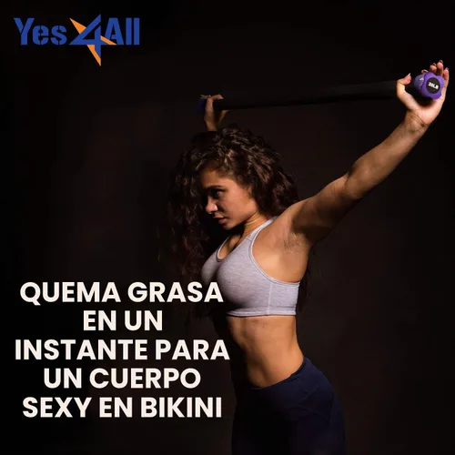 Vista 5 de Yes4All Total Body Weighted Body Bar for Strength Training