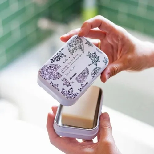Vista 5 de Davines Shampoo Bar, Practical Compact Solid Texture Turns into Rich Creamy Foam, Travel