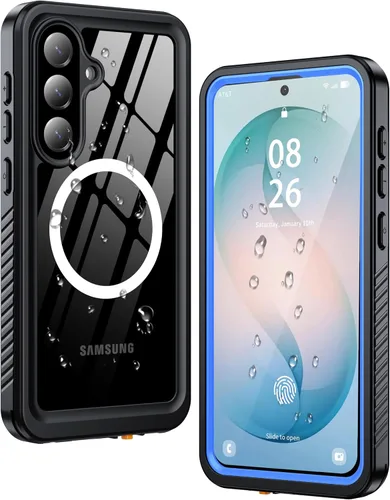 Vista 15 de ANTSHARE Funda impermeable IP68 para Samsung Galaxy S24 Ultra, compatible con MagSafe, protector de pantalla y lentes integrado, protección
