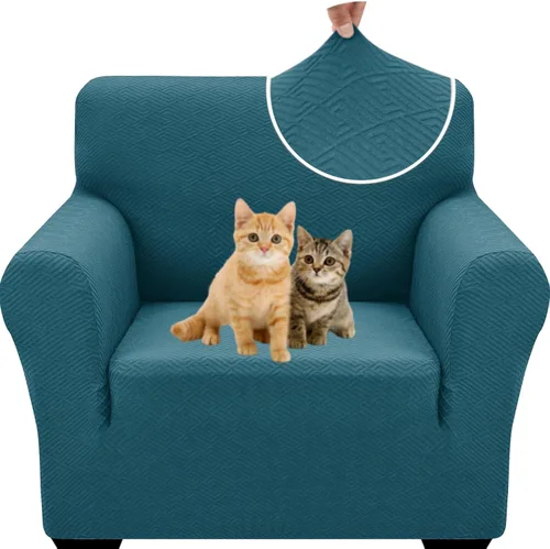 Vista 45 de XINEAGE Fundas elásticas nuevas para sillón 2025, 1 pieza, protector para silla de sala de estar, funda gruesa y suave con parte inferior elástica