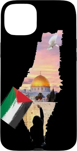 Vista 9 de Boy Hold Palestine Map Flag Jerusalem's City Palestinians Case for iPhone 17