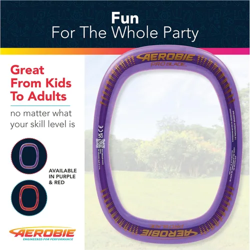 Vista 6 de Aerobie Pro Blade Anillo de Lanzamiento, Juguete Ligero para Niños para Disc Golf, Juegos en el Patio Trasero y Más, Juegos al Aire Libre