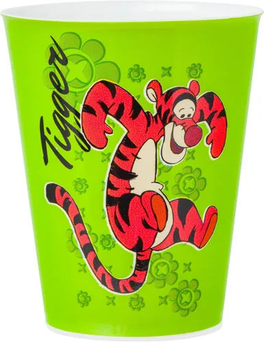 Vista 3 de Silver Buffalo Winnie the Pooh - Juego de 4 mini tazas de plástico con Tigger, Eeyore y Piglet, 1.5 onzas
