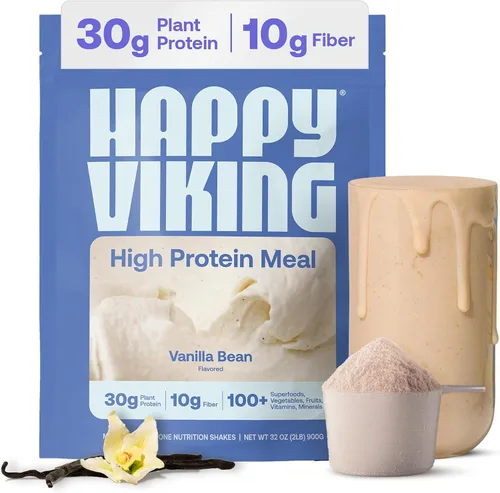Vista 11 de Happy Viking Berry Parfait - Proteína vegetal en polvo, creada por Venus Williams, 0.71 onzas de proteína, baja en carbohidratos, keto, vegano, sin