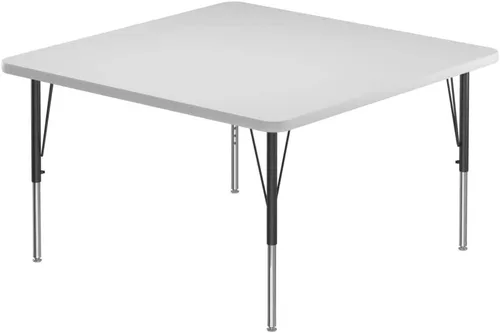 Vista 20 de Correll - Mesa rectangular de 24 x 36 pulgadas, mesa de actividades superior de borrado en seco, altura ajustable (19 a 29), laminado de alta