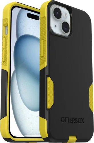 Vista 8 de OtterBox Funda de la serie Commuter para iPhone 14 y iPhone 13 (solamente), color negro, delgada y resistente, apta para bolsillo, con protección