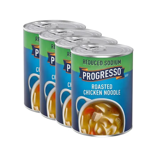 Vista 16 de Progresso Caldo de Maíz con Pollo, Sopa enlatada reducida en sodio, lata de 18.5 oz