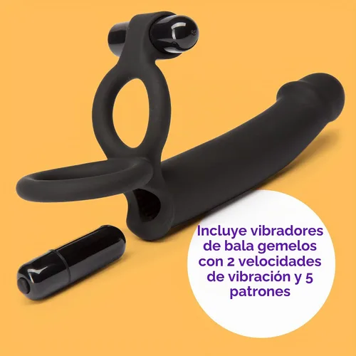 Vista 4 de Lovehoney Double Fun - Consolador de doble penetración para parejas