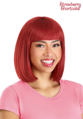 Vista 4 de Peluca de Disfraz Strawberry Shortcake para Mujer Multicolor