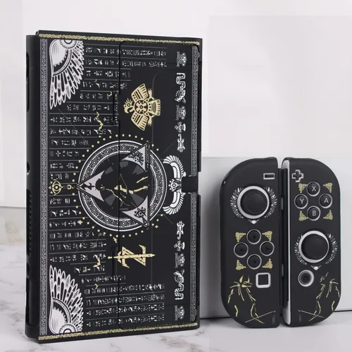 Vista 5 de TIKOdirect Funda acoplable compatible con los controladores Switch OLED Joy-Con más reciente actualización con 4 tapas de agarre para pulgar