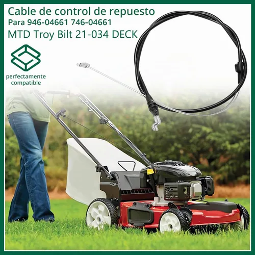 Vista 6 de HASMX 946-04661 746-04661 Cable de control de cubierta de 21 pulgadas para Bolens, Brute, Columbia, Craftsman, Huskee, MTD, Murray, Yard Machines