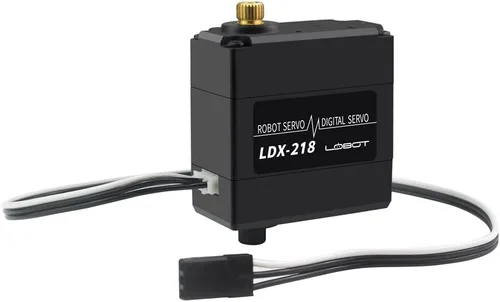 Vista 8 de LewanSoul LDX-218 Full Metal Gear Standard Digital Servo con rodamiento de bolas dual de alto par de 37.5 lbs para robot (ángulo de control 180)