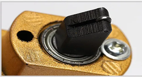 Vista 5 de Cortador de vidrio circular resistente con ventosa 40 # Dorado