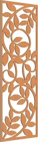 Vista 181 de 9 3/8"W x 24 3/8"H x 1/4"T Utica Decorativo Fretwork Madera Paneles de Pared, Abedul