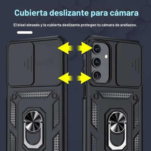 Vista 3 de Janmitta Funda compatible con Samsung Galaxy A16 5G/4G con Cubierta Deslizante Integrada para Lente de Cámara + Protector de Pantalla + Soporte
