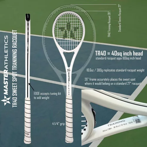 Vista 2 de Master Athletics TR40 Tennis Training Racket