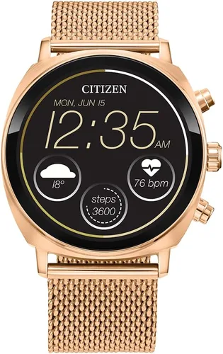 Vista 13 de Citizen CZ Smart PQ2 - Reloj inteligente unisex de 1.614 in con aplicación YouQ con IBM Watson® AI y NASA Research, Wear OS por Google, recursos