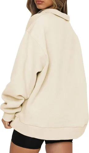 Vista 3 de HUMMHUANJ Sudaderas con capucha de gran tamaño para mujer, suéter de vellón de otoño, casual, cómodo, trajes de moda Y2K 2023