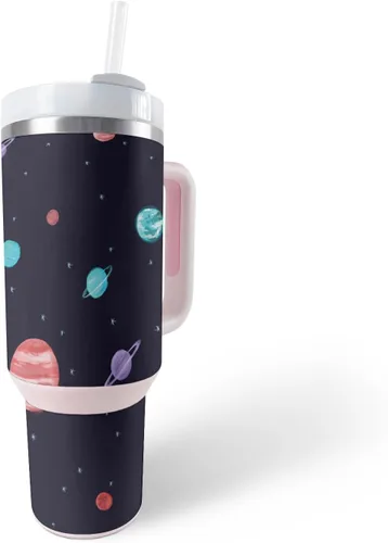 Vista 7 de MightySkins Skin - Vaso de vinilo compatible con Stanley The Quencher H2.0 FlowState de 40 onzas, vaca marrón, protectora, duradera y única, fácil