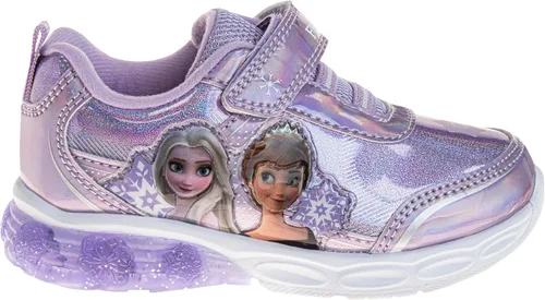 Vista 2 de Disney Zapatos de correr sin cordones con luz de Frozen para niñas (bebéniña pequeña)