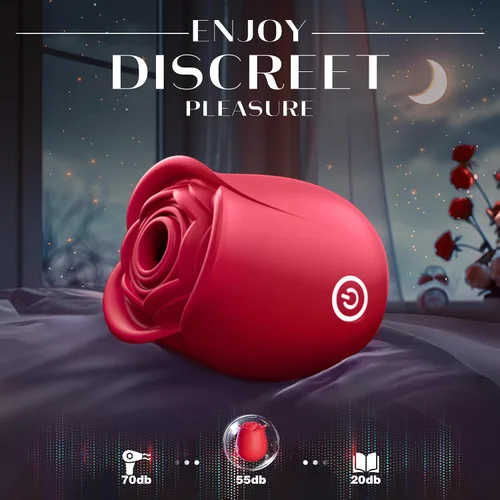 Vista 5 de Vibrador de rosa juguete sexual para mujeres - Neworld vibrador de aleteo 2EN1, juguete de rosa, 9 modos de golpeteo y succión, juguetes adultos