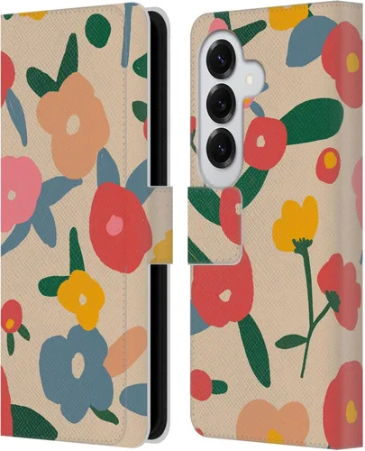 Vista 172 de Head Case Designs Officially Licensed Ninola Ditsy Flowers Yellow Nature Bold Leather Wallet Case Compatible with Samsung Galaxy A07 4G