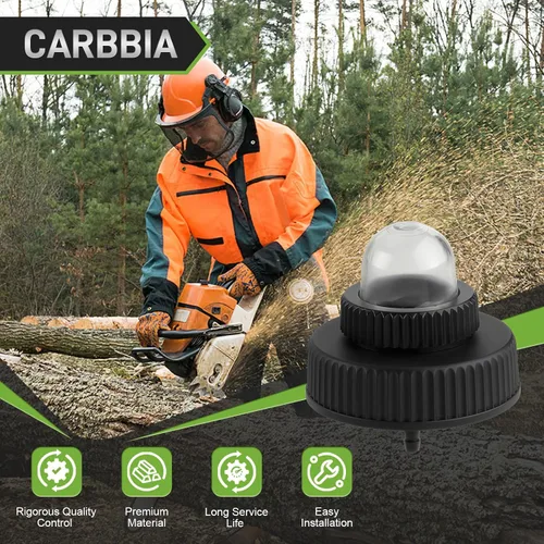 Vista 8 de A01372A Tapa de combustible con imprimación incorporada para motosierras Homelite XL XL-2 Super 2 VI 180 190 192 200 LX30 240 UP05955