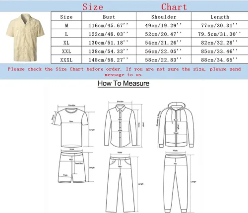 Vista 4 de ZYXTIM Camisas de guayabera cubana para hombre de manga corta, casual, con botones, camisas de verano para la playa, camisas hawaianas con bolsillos