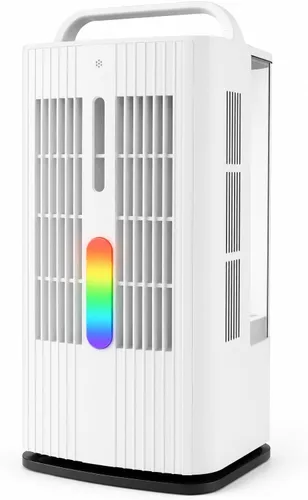 Vista 11 de Aires acondicionados portátiles, enfriador de aire evaporativo de 1700 ml con control remoto, mini aire acondicionado portátil oscilante de 120°