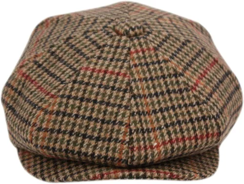Vista 9 de Sombrero clásico de 8 paneles de mezcla de lana Newsboy Snap Brim Collection para hombre 2317-gris oscuro