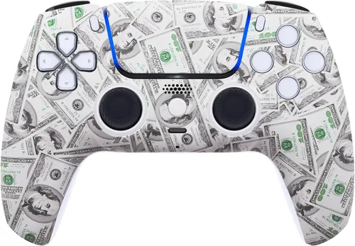 Vista 16 de Custom Wireless Controller Compatible with PS5 - Multiple Designs Available (Abstract Fusion)