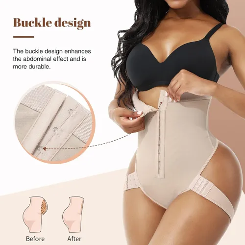 Vista 3 de FeelinGril Shapewear for Women Tummy Control Fajas Colombianas Thong Bodysuit