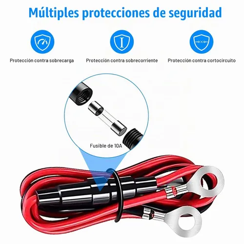 Vista 4 de Linkstyle Medidor de Voltaje de Batería, Voltímetro de Voltaje DC 12 Voltios 24 Voltios, Voltímetro de Voltaje con Pantalla Digital LED, Voltímetro