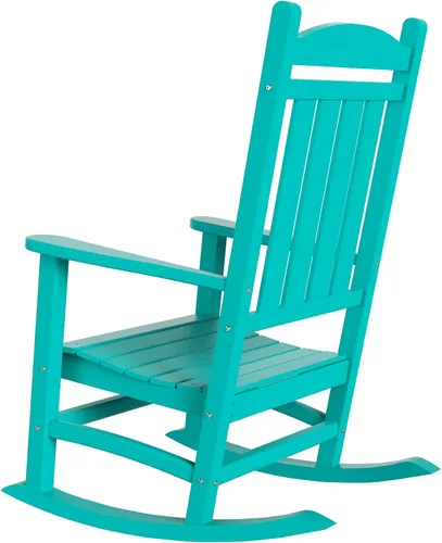 Vista 7 de WestinTrends Malibu - Mecedora para exteriores/patio, color turquesa