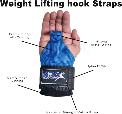 Vista 2 de MRX Power - Correas de levantamiento de pesas para gimnasio, entrenamiento y entrenamiento
