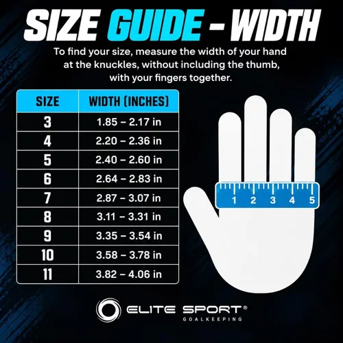 Vista 6 de Elite Sport Black Goalkeeper Gloves, Removable Finger Spines, Pro-Level Goalkeeper Gloves for Superior Grip and Control