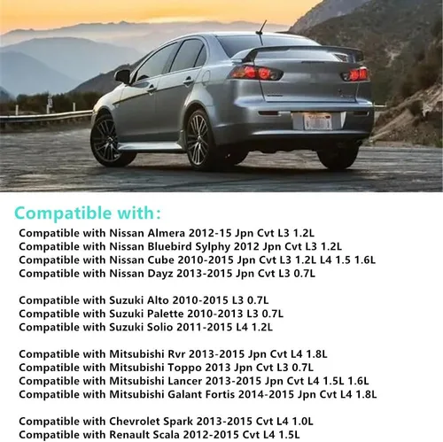 Vista 6 de RE0F11A JF015E CVT JF015 Eje de entrada de transmisión automática 32 dientes con cojinete y conjunto de estator compatible con Nissa-n Almer-a